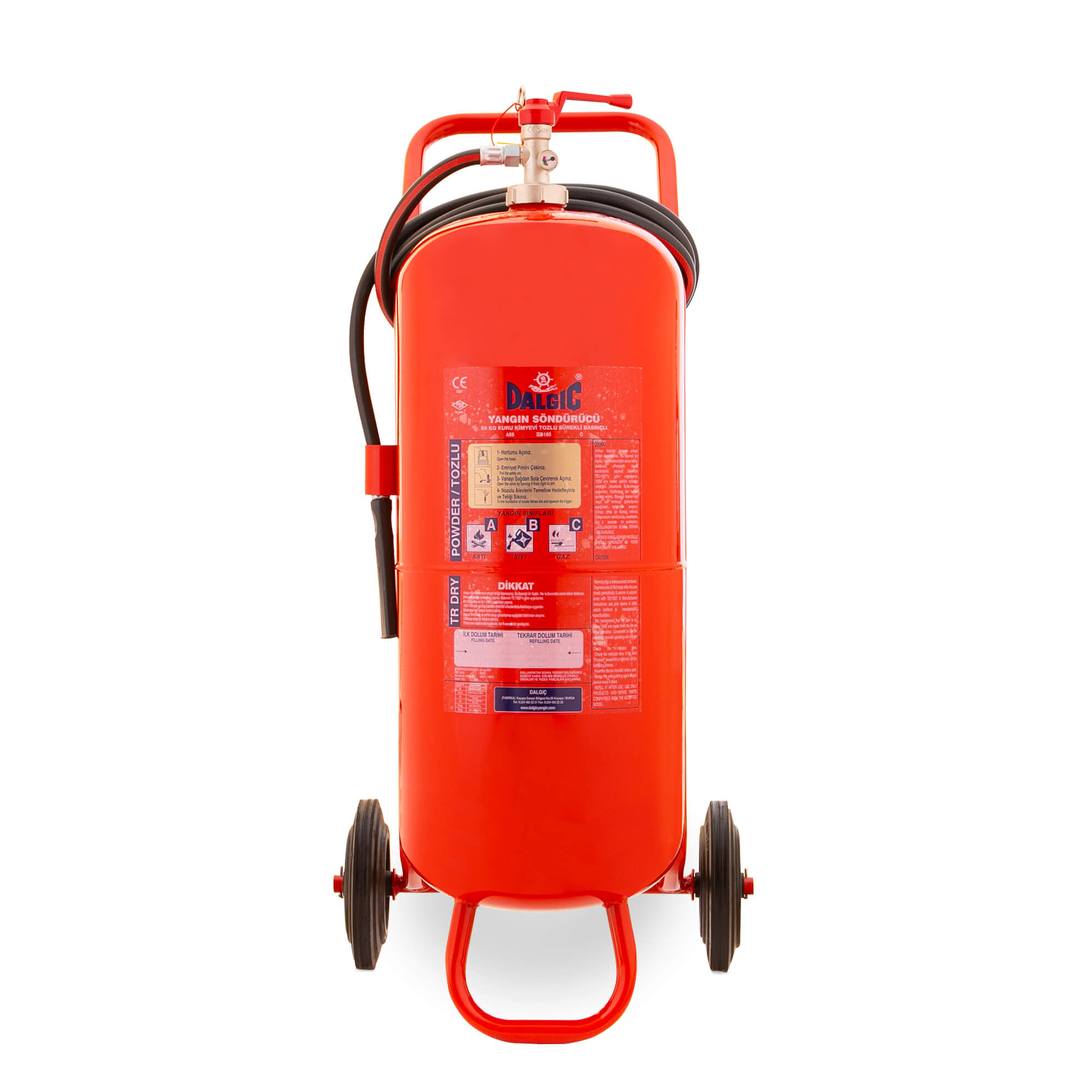 50KG - Tozlu Yangın Söndürücü